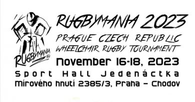 24. ročník turnaje Rugbymania přivede do haly Jedenáctka ragbisty vozíčkáře z celého světa